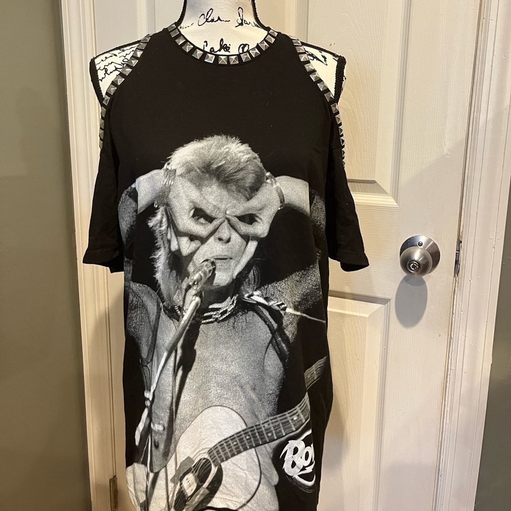 Alice and Olivia david Bowie studded top